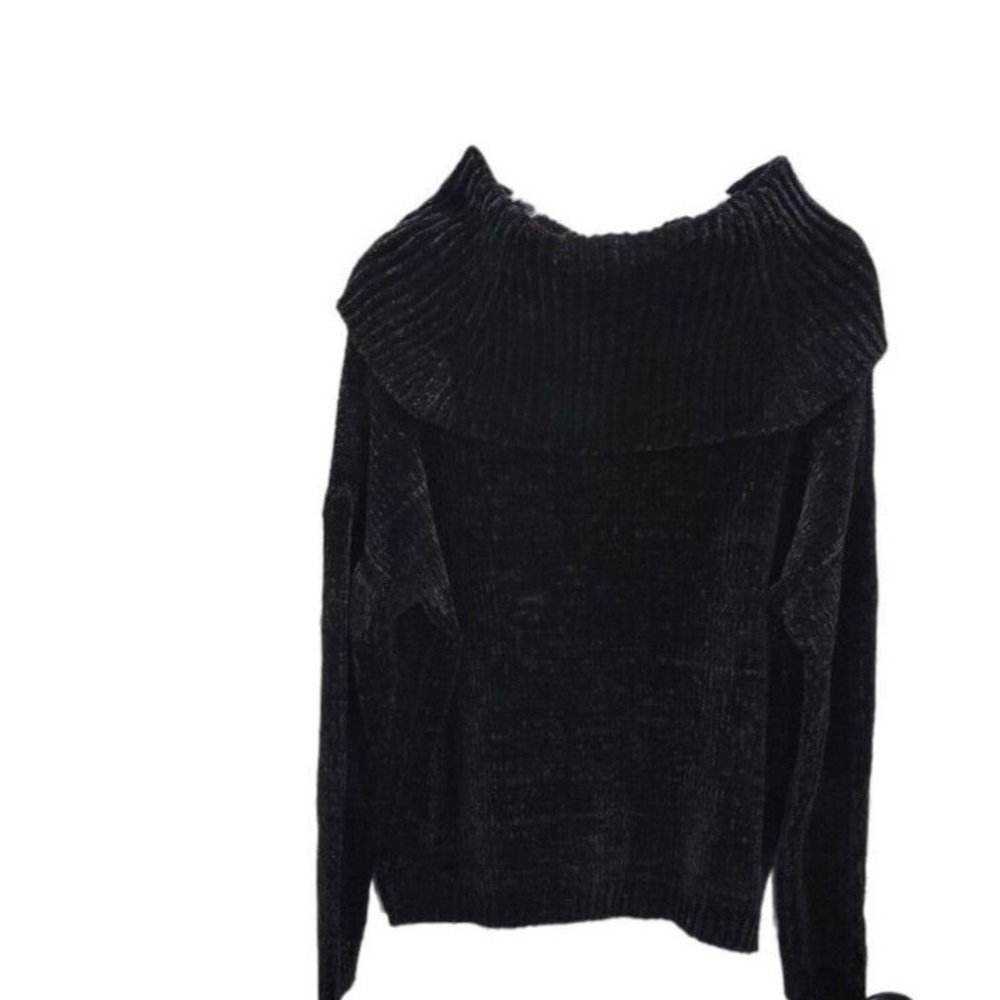 Michael Kors Women's Large Black Long Sleeve Turtleneck Sweater - Picture 2 of 14